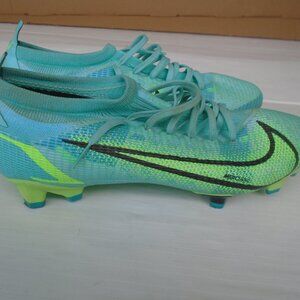 Nike Mercurial Vapor 14 Pro FG Dynamic Turquoise/Lime Soccer Cleats Men 10.5